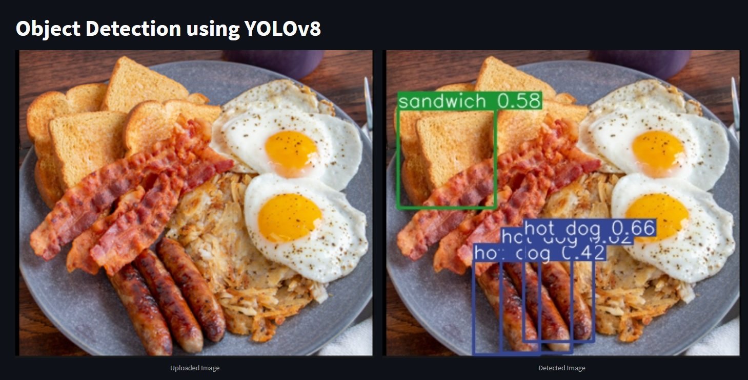 Python Yolo Script - food calorie detection